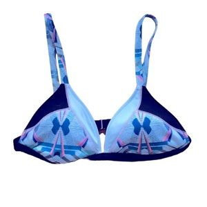 Victoria’s Secret color block triangle bikini top size large